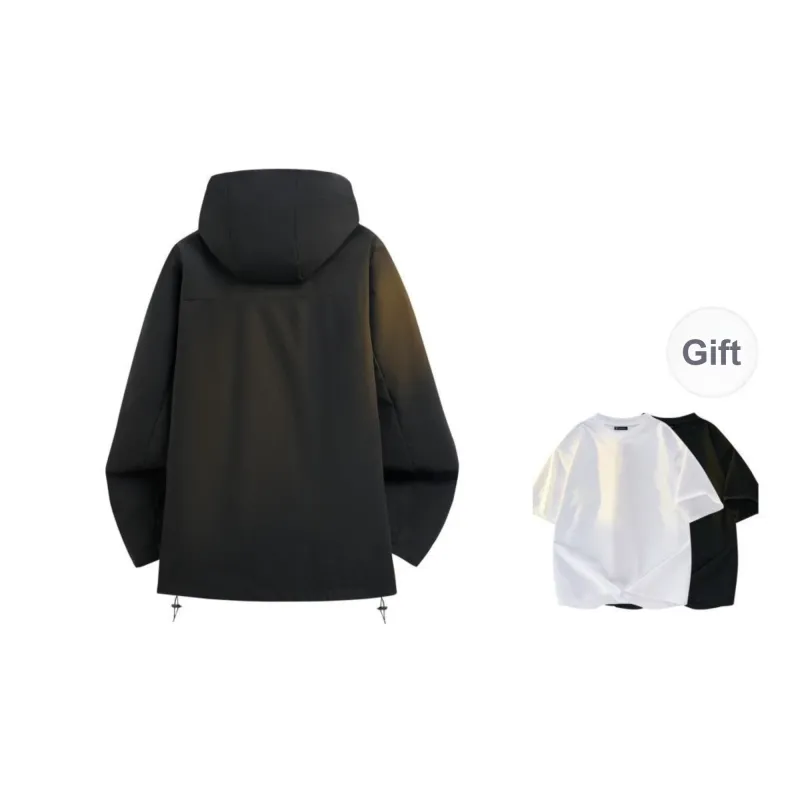 ROBINHOOD Water-Resistant Windproof Wear-Resistant Warm Windbreaker Jacket Unisex-30