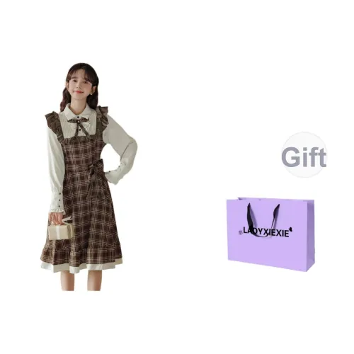 LADYXIEXIE Длинное платье с длинными рукавами женское