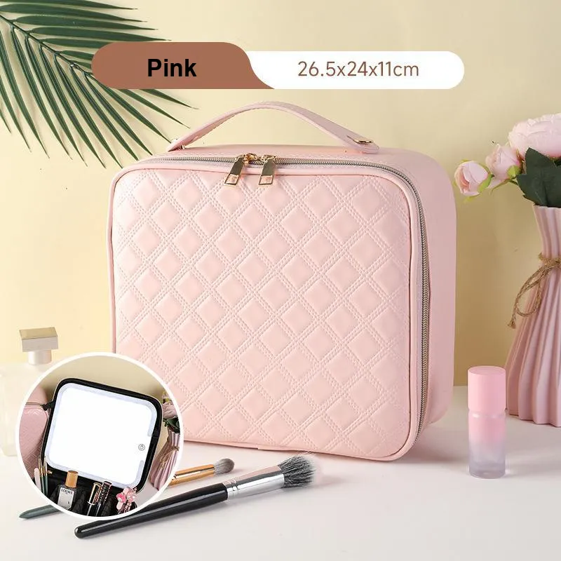 MUYAXUAN Professional Cosmetics Storage Bag Large Capacity Portable Makeup Bag-5
