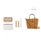 White (Layered Design) DuPont Paper Liner+Brown Abrasion-Resistant Buckle[Includes Protective Ring]