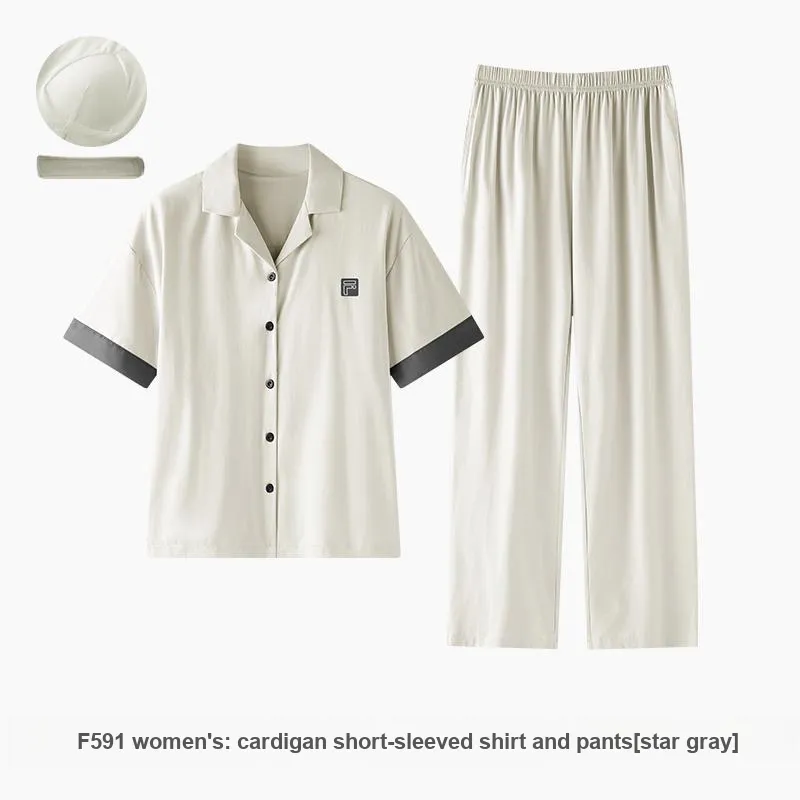 ZAO FU NIAO Pajama Set Women's Star Gray-1