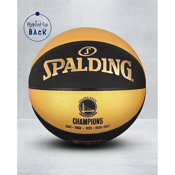 SPALDING PU Basketball Black Gold Size 7 Training Unisex-2
