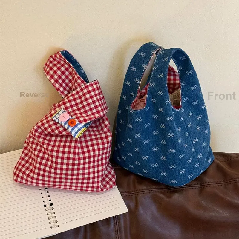 Gentle Welcome Bowknot Double Sided Storage Bag, Toiletry Bag, Handbag, Travel, Large Capacity, Portable Makeup Bag-1