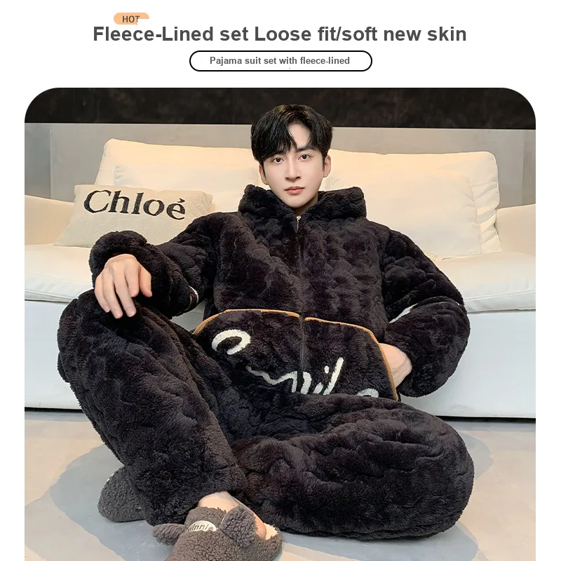 OUSHIBO Pajama Set Men's Image Color-1