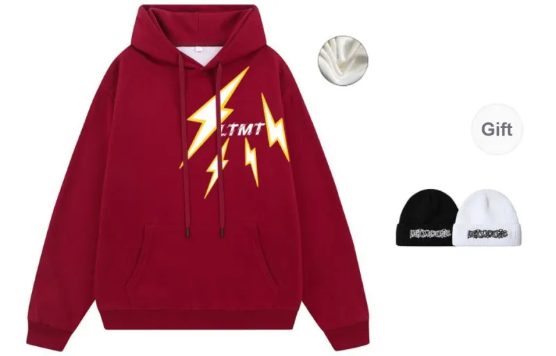 LIGHTNING MONSTER Sweatshirt Unisex Comes With Beanie-21