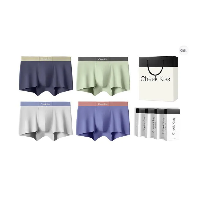 Cheekkiss Underwear Gift Box Men's Comfortable Seamless Boxer Briefs Premium Packaging-13