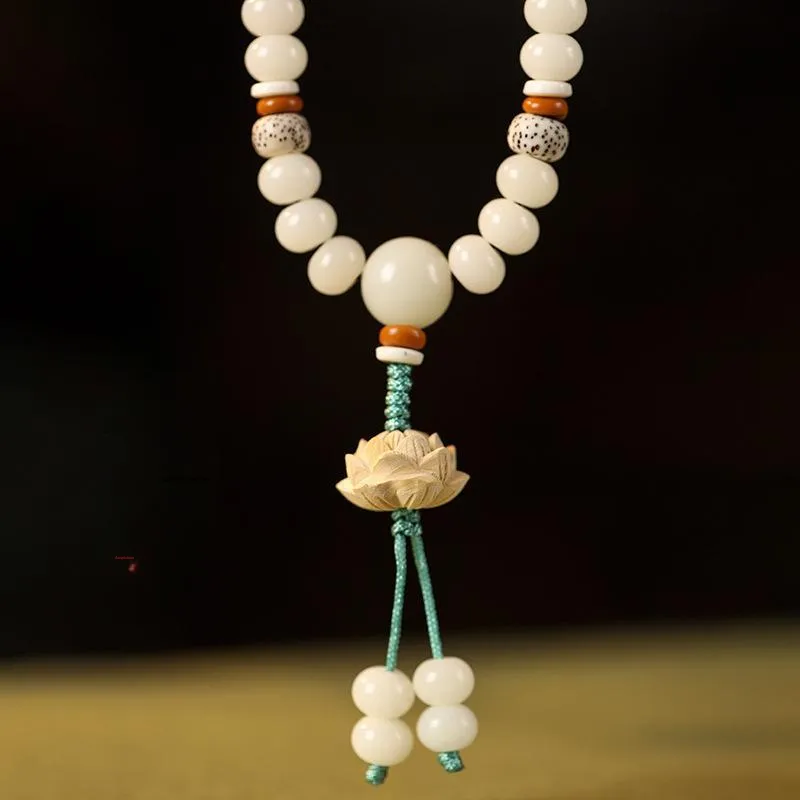 JIUHUASHAN White Jade Bodhi Bracelets Unisex-1