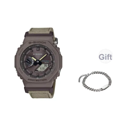 CASIO Кварцевый механизм Часы Мужские Кофе Циферблат часов