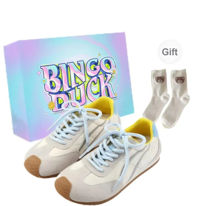 BINGO DUCK Slip Resistant Low Top Casual Shoes Women's-5