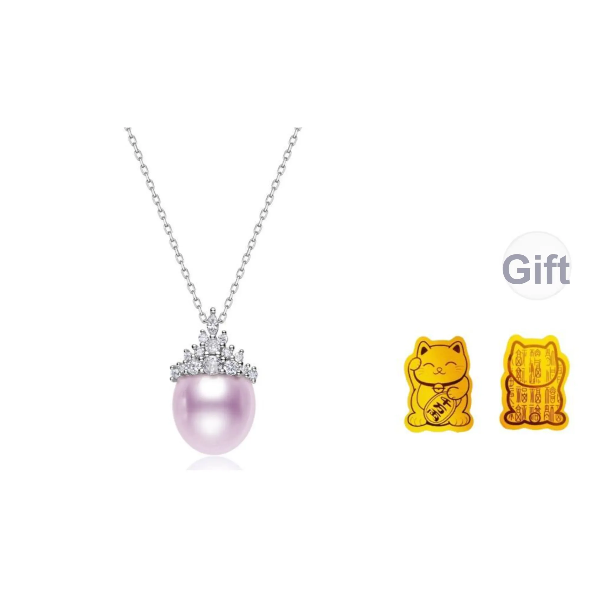 ME LUXE Freshwater Pearl Necklace, Delicate Versatile Elegance, Fashionable For Female Friends Women's