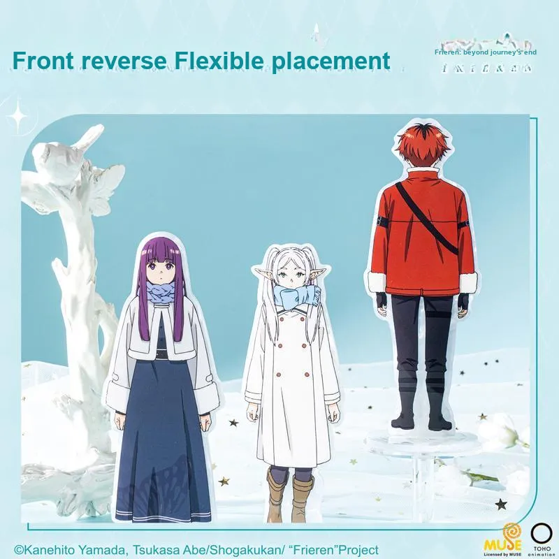 Deli X Frieren Beyond Journey's End Double Sided Frieren Phelton Thark Acrylic Stands-10
