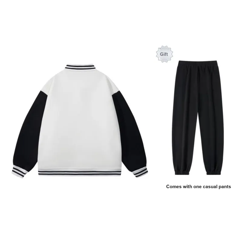 LEVEL RELAX Series Baseball Jacket Unisex-13