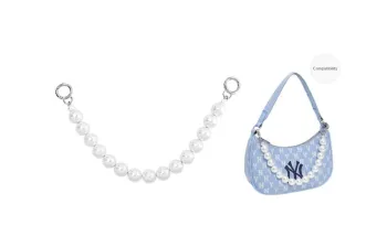 Lan Bao Fan Alloy, Metal Bag Accessory Women's Silver