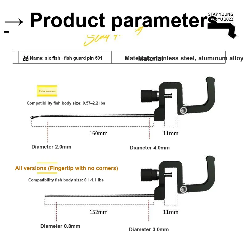 Six Fish Hook Remover Fishing Aluminum Alloy Base-5