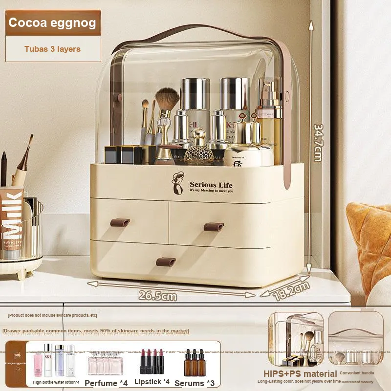 Gentle Welcome Thickened PET Cosmetics Storage Boxes-7