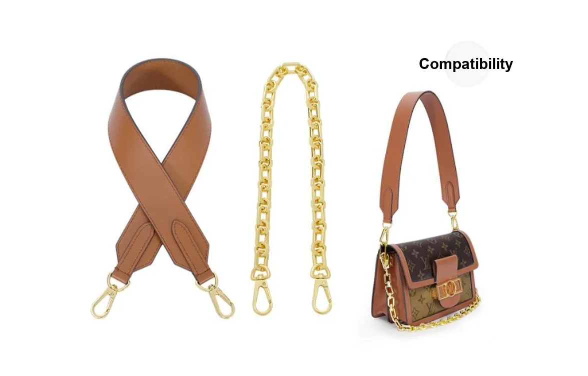 Lan Bao Fan Cow Leather Bag Accessories Women's Caramel