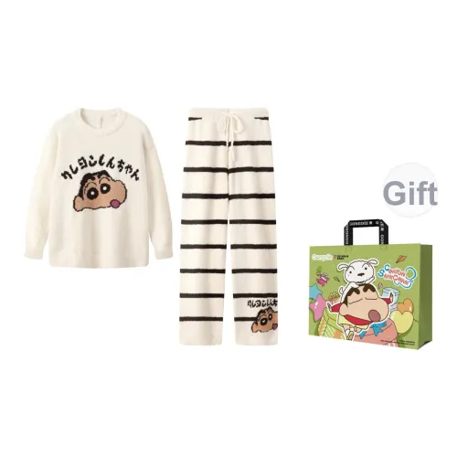 Gongdie x Crayon X Little New Collaboration Пижамный комплект Женская Сумка для покупок