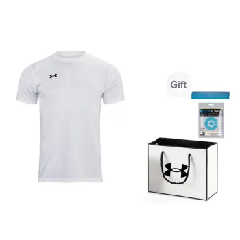 Under Armour T Shirt Unisex White, With Complimentary Towel+Box