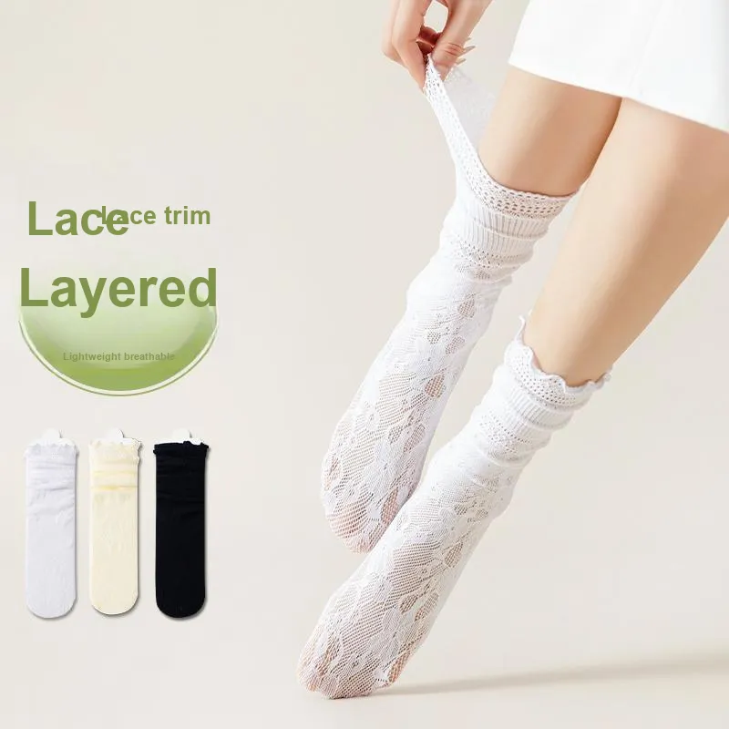 MIIOW Knee High Socks Women's 5 Pack-10