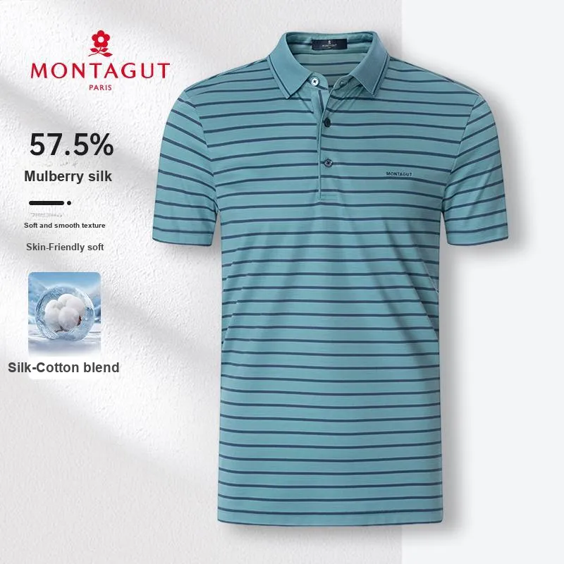 Montagut Polo Shirts Unisex Dusty Blue-1