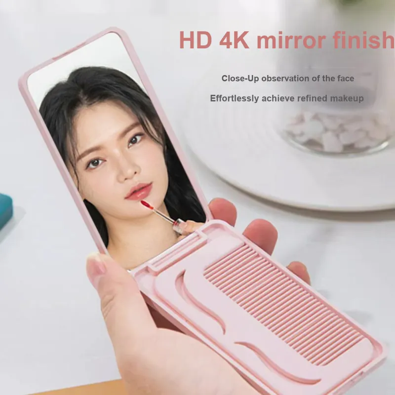 LMLTOP Small Comb Make Up Mirrors Portable-2