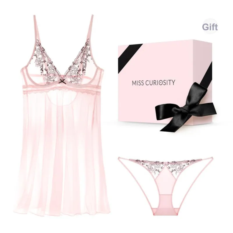MISS CURIOSITY Pajama Set Women's Gift Box Set-0
