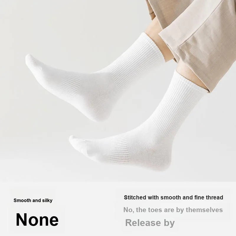 MIIOW Trend Party Series Mid Calf Socks Unisex Shopping Bag 5 Pack-3