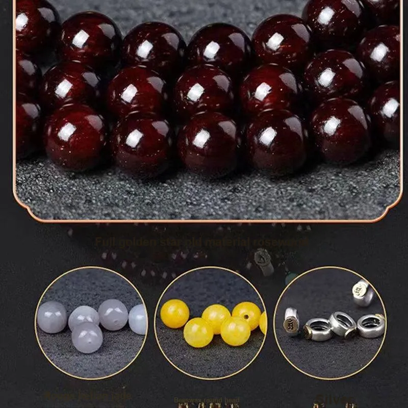 YIZHILIN Rosewood Bracelets Unisex-3