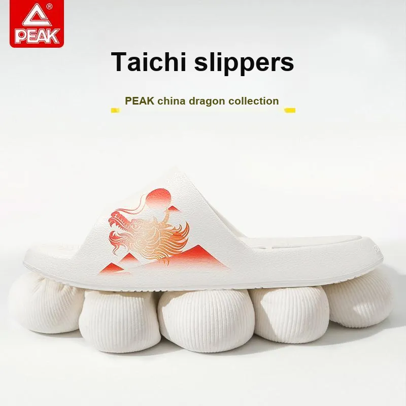 PEAK Rubber Sole Slide Slippers Unisex Ecru-6