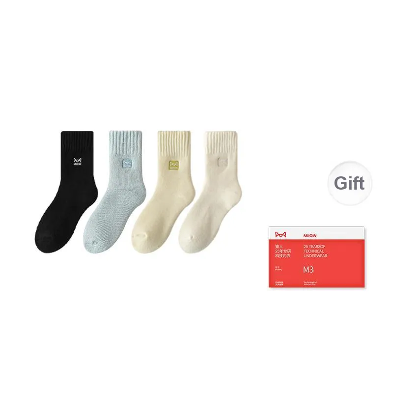 MIIOW Trend Party Series Mid Calf Socks Women's Shopping Bag Combo Set-8