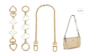 Lan Bao Fan Metal Alloy Bag Accessory Women's Gold Tone, Silver