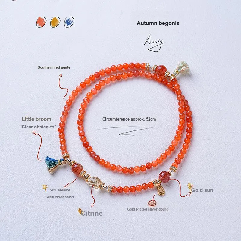 Amy's Garden South Red Agate Bracelets Women's-4