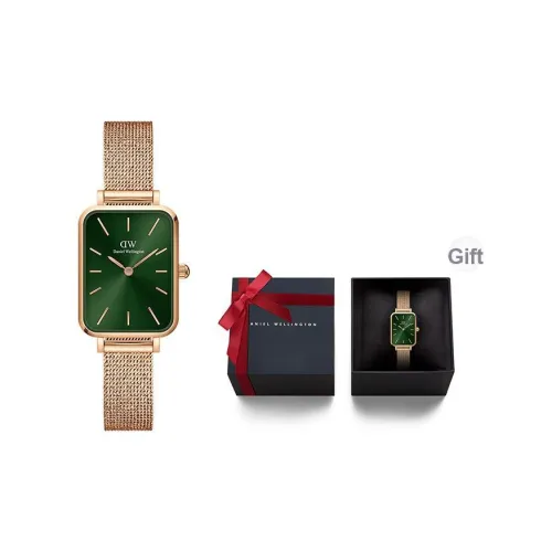 DW/DanielWellington Кварцевый механизм Женские DW Small Square Table Часы 20мм*26мм Зеленый