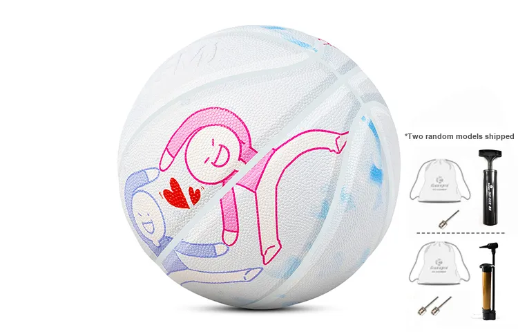 Kuangmi Basketball Blue White Size 7 Ball Training Unisex-4