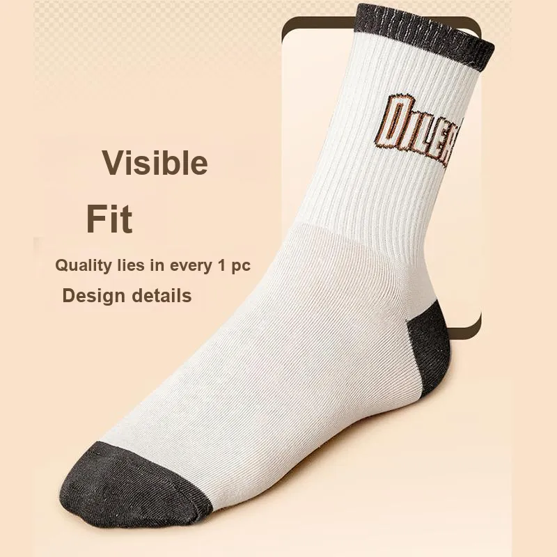 The Temptation Of The Muse Mid Calf Socks Men's 5 Pack-18