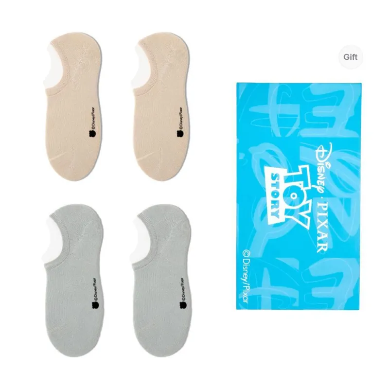 Disney No Show Socks Unisex Box 4 Pack-48