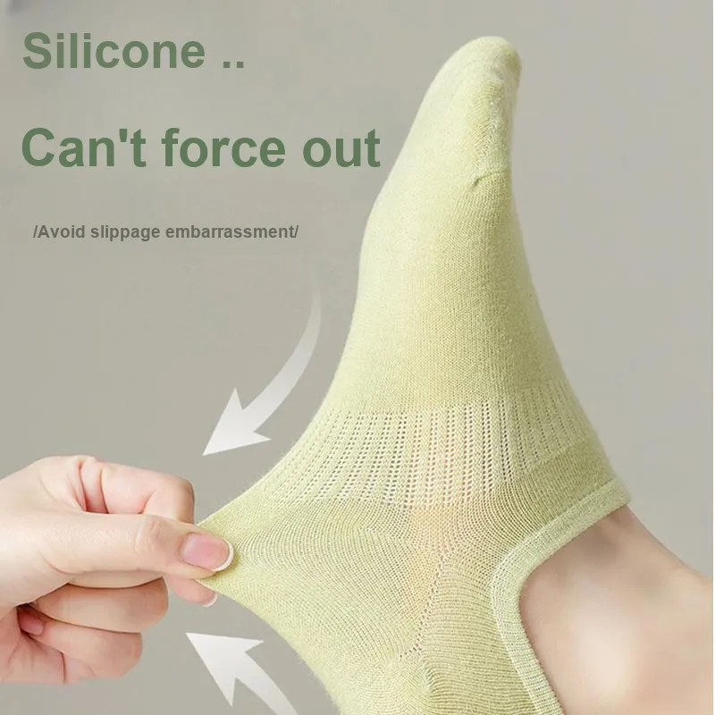 Lan Miao No Show Socks Women's 5 Pack-2