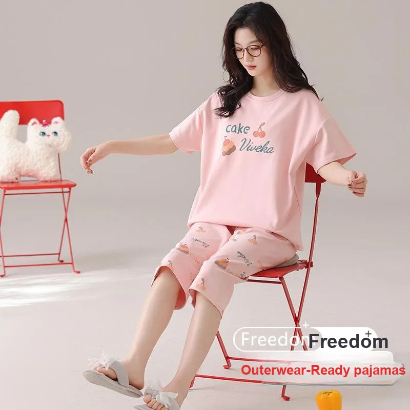 Vine Color Women's Pajama Sets-4