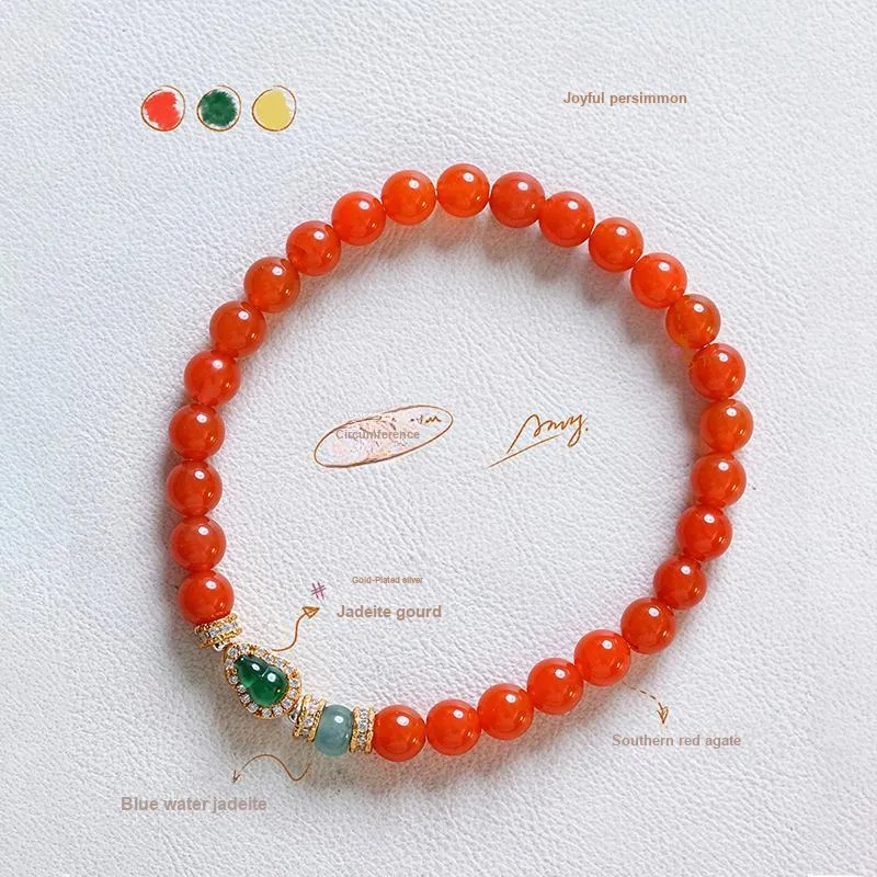 Amy's Garden South Red Agate Bracelets Women's-5