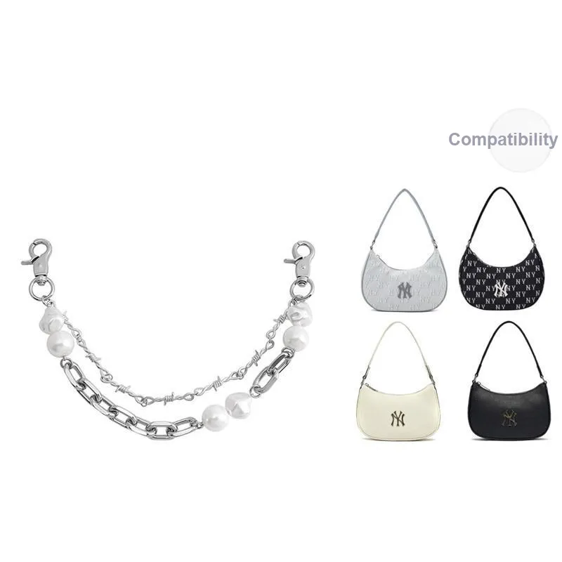 Ingenuity Handmade Metal Alloy Bag Accessory Women's White-0