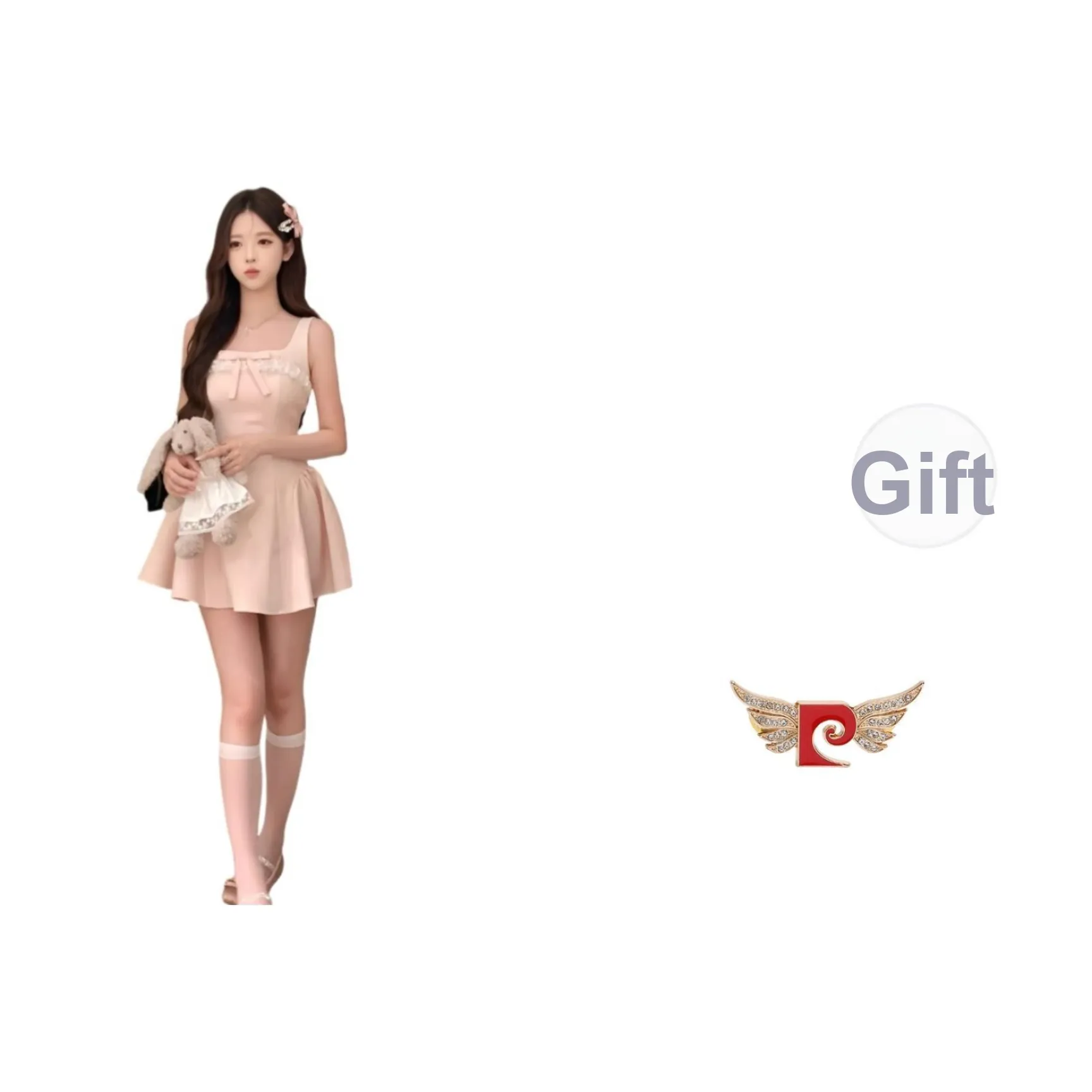 PIERRE CARDIN Розовые Женские Платья без Рукавов