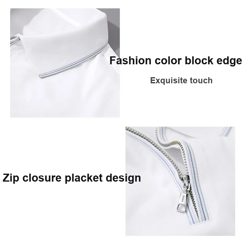 Mr.Bu Polo Shirt Men's Moon White-3