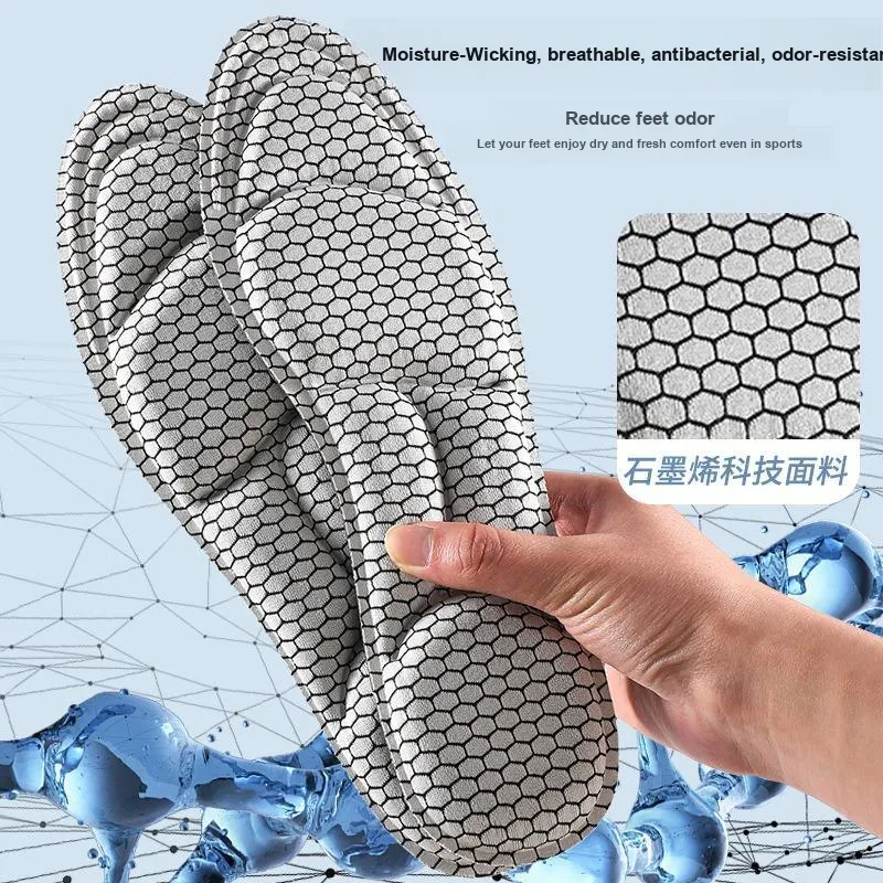 Zhuo Guang Antibacterial Sponge With Graphene Technology Insoles Unisex-1