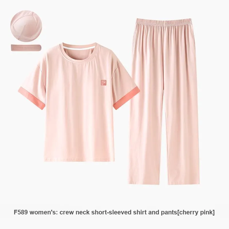 ZAO FU NIAO Pajama Set Women's Cherry Pink-1