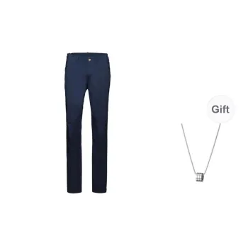MAMMUT Runbold Casual Pants Unisex Marine Blue With Free Necklace