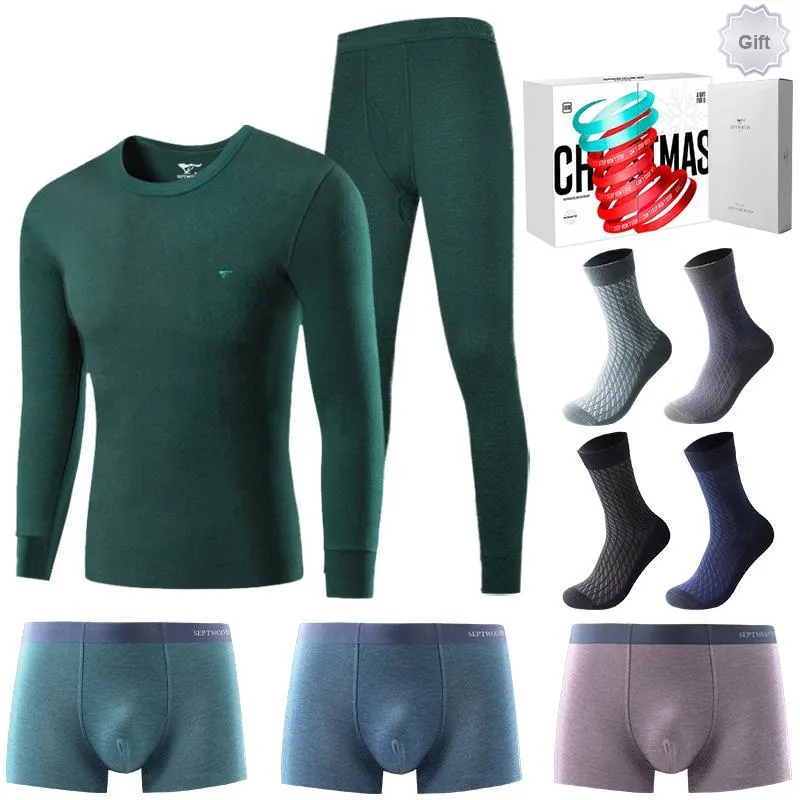 SEPTWOLVES Fall And Winter Thermal Set Men's-102