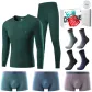 8-Piece Set Gift Box (1 Set Crew Neck Jasper Underwear+3 Pack Underpants+4 Pairs of Socks)