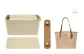 Milk Tea Shoulder Pads+Zippers Anti-Theft Liner+Bottom Pad