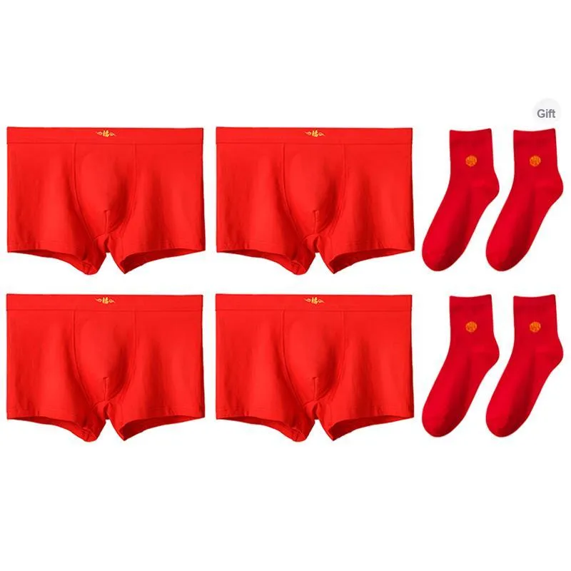 Lanza Underpants Men's Combo Set Red-4