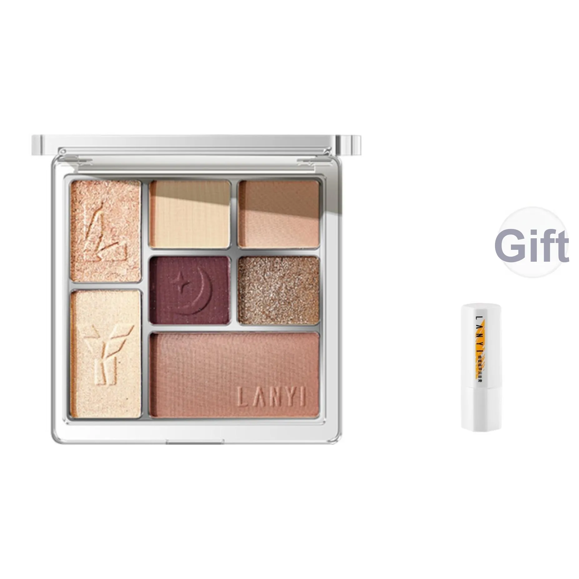 ЛАНИИ 7 COLORS Палетка для теней для век Легко смешивается